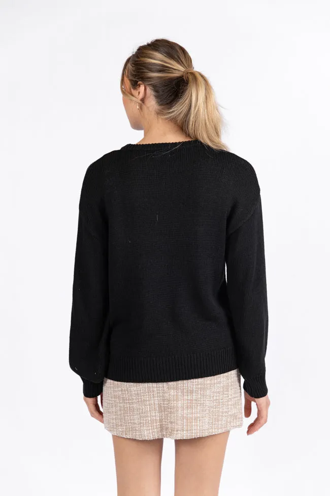 Pop Fizz Clink Black Sweater sold by Pink Lily product image thumbnail 5