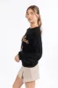 Pop Fizz Clink Black Sweater FINAL SALE sold by Pink Lily