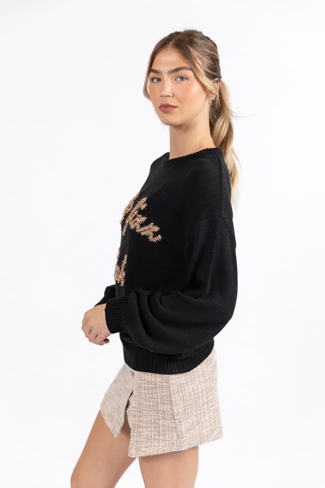 Pop Fizz Clink Black Sweater sold by Pink Lily product image thumbnail 4