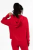 Cloud Chaser Red Sweater Knit Hoodie FINAL SALE sold by Pink Lily