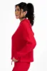Cloud Chaser Red Sweater Knit Hoodie FINAL SALE sold by Pink Lily
