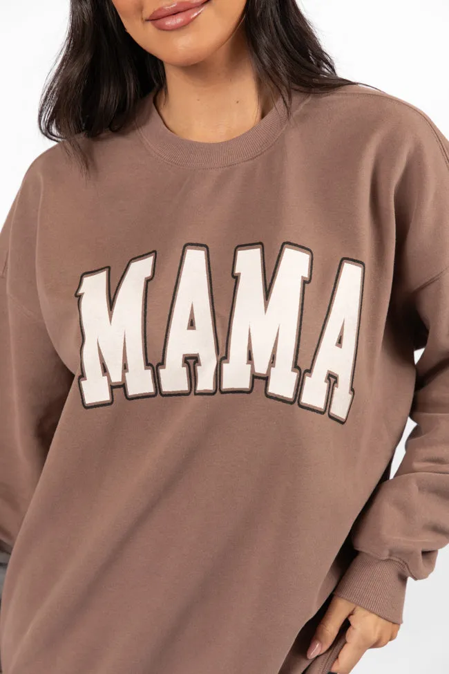 Mama Block Mocha Graphic Sweatshirt sold by Pink Lily product image thumbnail 3