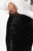 Own The Night Black Sequin Maxi Skirt FINAL SALE sold by Pink Lily