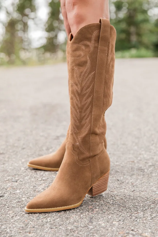 Sweeney Brown Embroidered Tall Boots FINAL SALE sold by Pink Lily product image thumbnail 2
