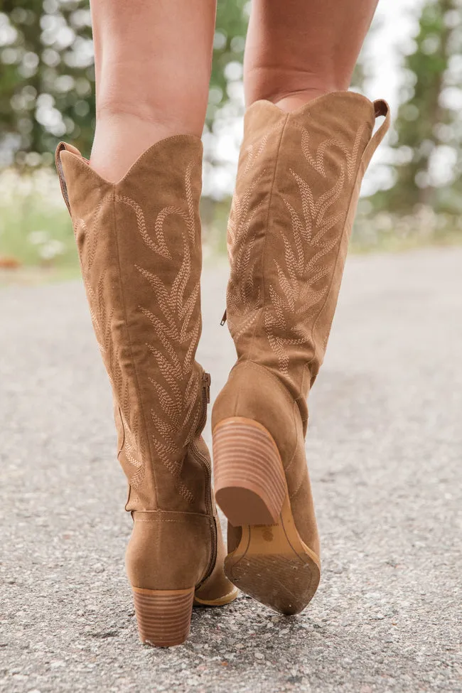 Sweeney Brown Embroidered Tall Boots FINAL SALE sold by Pink Lily product image thumbnail 4
