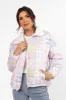 Vail Valley Multi Patch Printed Puffer Jacket FINAL SALE sold by Pink Lily