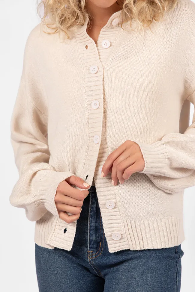 All We Have Beige Button Front Cardigan FINAL SALE sold by Pink Lily product image thumbnail 3