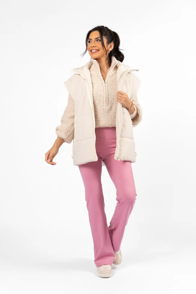 Get Moving Pink Flare Knit Leggings FINAL SALE sold by Pink Lily product image thumbnail 2