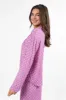 Good To Get Away Light Pink and Lilac Checkered Long Sleeve Pajama Top FINAL SALE sold by Pink Lily