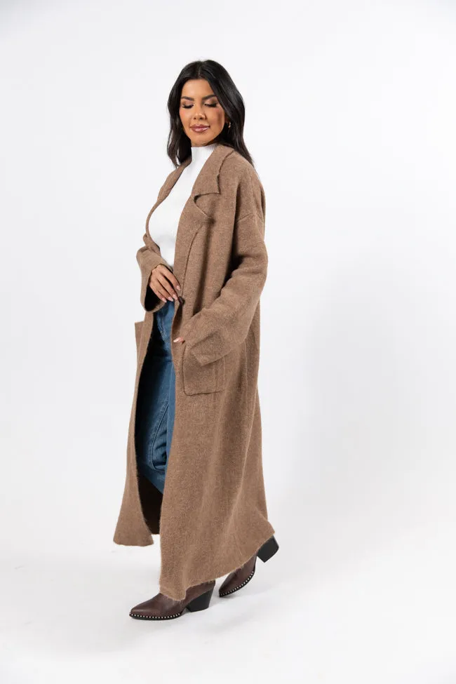 Greta Tan Sweater Coat FINAL SALE sold by Pink Lily product image thumbnail 4