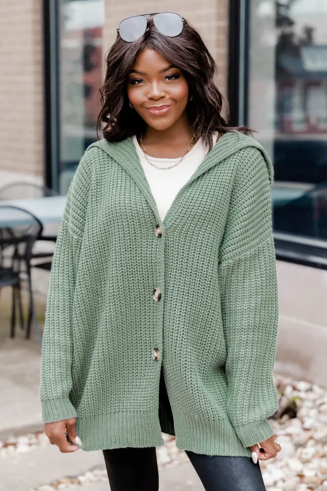 All In Theory Olive Oversized Cardigan sold by Pink Lily product image thumbnail 3