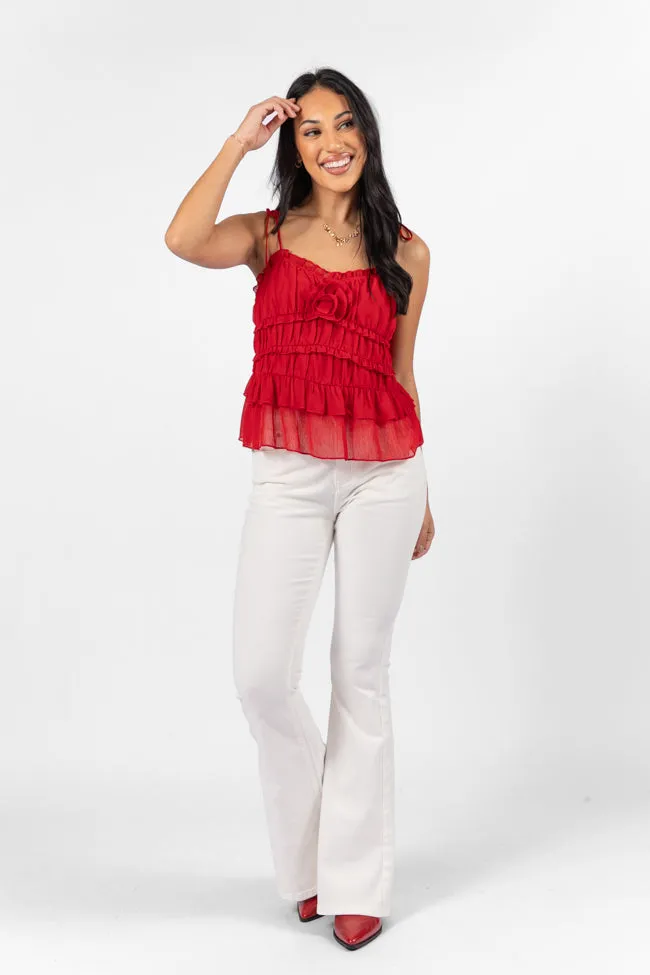 Maren White Stretchy Flare Jeans FINAL SALE sold by Pink Lily product image thumbnail 3