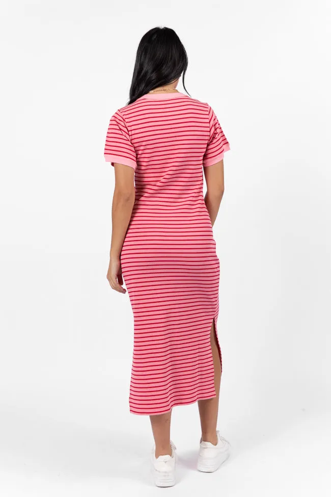 All Of You Pink and Red Striped Knit Dress FINAL SALE sold by Pink Lily product image thumbnail 5