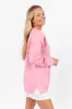 In My Heart Pink and Ivory Cable Knit Heart Sweater FINAL SALE sold by Pink Lily