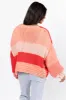 Forever Crush Pink Multi Color Block Cardigan FINAL SALE sold by Pink Lily