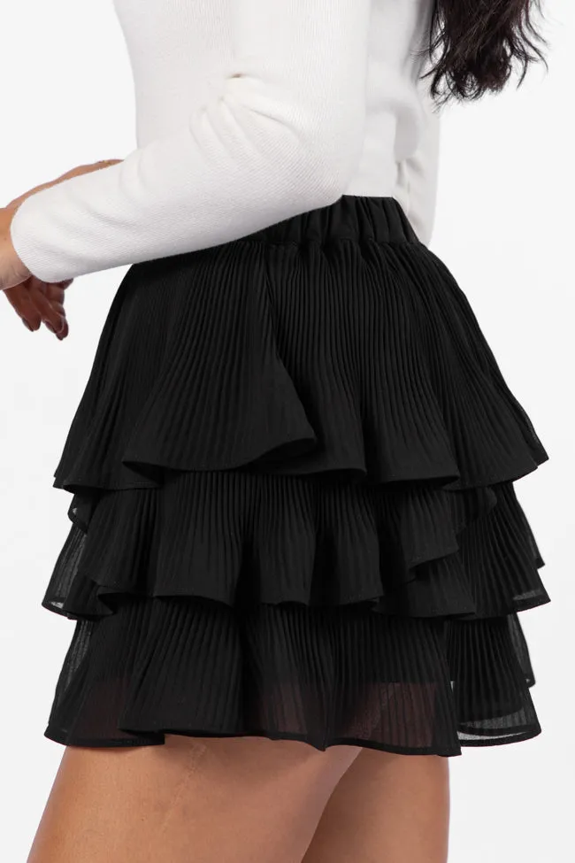 Rumors Run Black Tiered Ruffle Skort FINAL SALE sold by Pink Lily product image thumbnail 3
