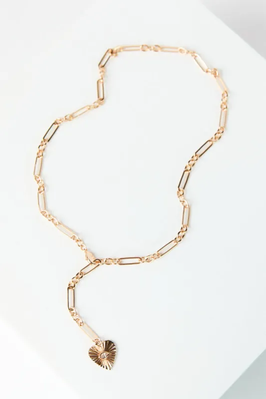 Two Layer Necklace With Small Heart FINAL SALE sold by Pink Lily