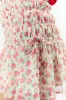 Cross My Path Ivory and Red Drop Smocked Waist Mini Skort FINAL SALE sold by Pink Lily
