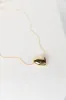 Gold Puff Heart Necklace SALE sold by Pink Lily