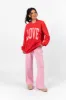 Love Block Red Graphic Sweatshirt sold by Pink Lily