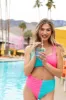 Tropical Daydreams Pink and Blue Swimsuit Bottom sold by Pink Lily