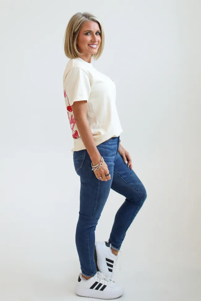 I Love You Cherry Much Ivory Comfort Color Graphic Tee Kalee Rogers X Pink Lily sold by Pink Lily product image thumbnail 4