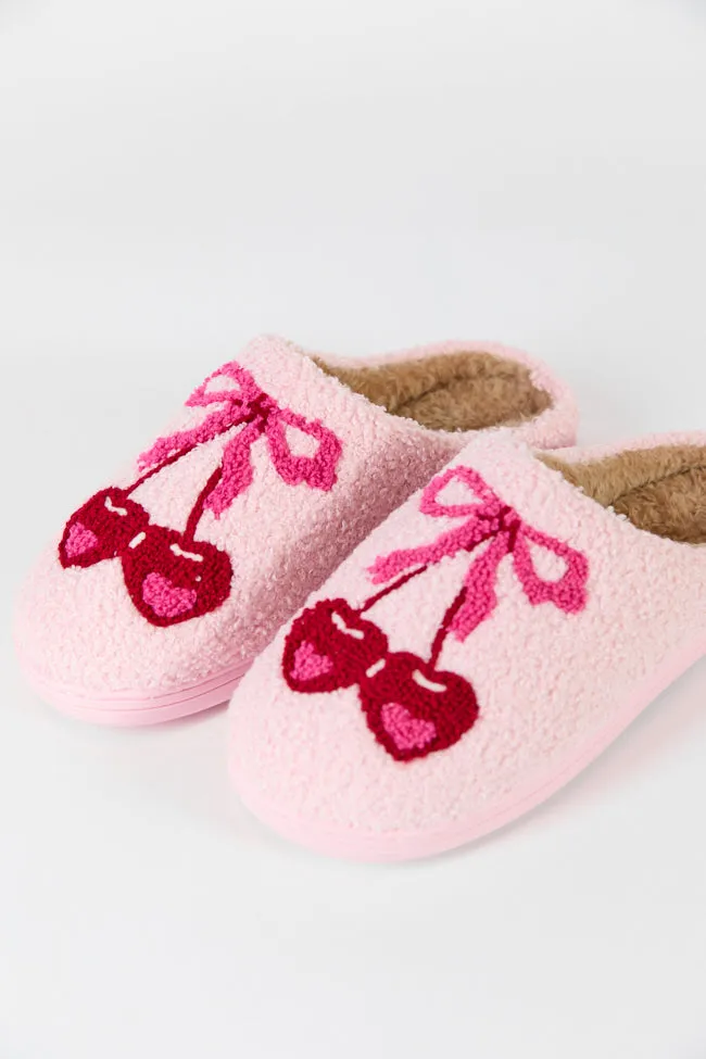 Cherry Bow Slippers Kalee Rogers X Pink Lily FINAL SALE sold by Pink Lily product image thumbnail 4