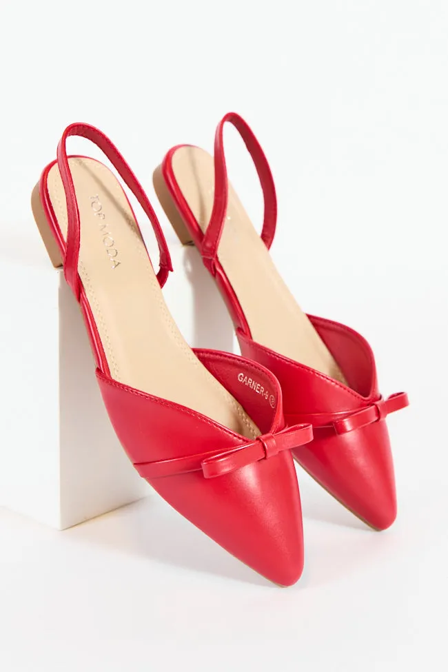 Meg Red Pointed Toe Sandal sold by Pink Lily product image thumbnail 2