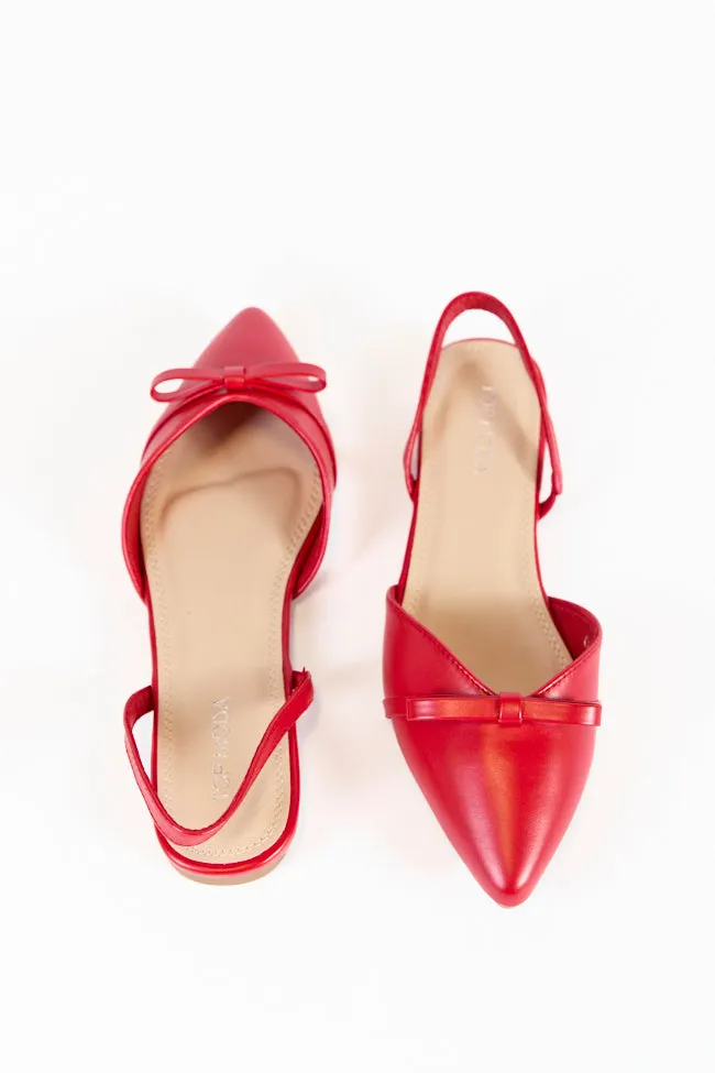 Meg Red Pointed Toe Sandal sold by Pink Lily product image thumbnail 3