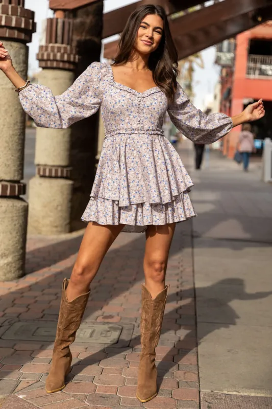 Double Take Multi Ruffle Detail Floral Romper FINAL SALE sold by Pink Lily