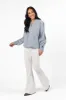 Before Daylight Light Wash Chambray Blouse FINAL SALE sold by Pink Lily