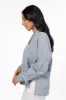 Before Daylight Light Wash Chambray Blouse FINAL SALE sold by Pink Lily