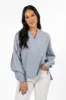 Before Daylight Light Wash Chambray Blouse FINAL SALE sold by Pink Lily