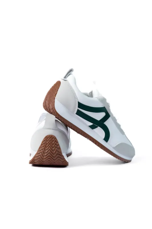 Madeline Green Stripe Sneakers FINAL SALE sold by Pink Lily