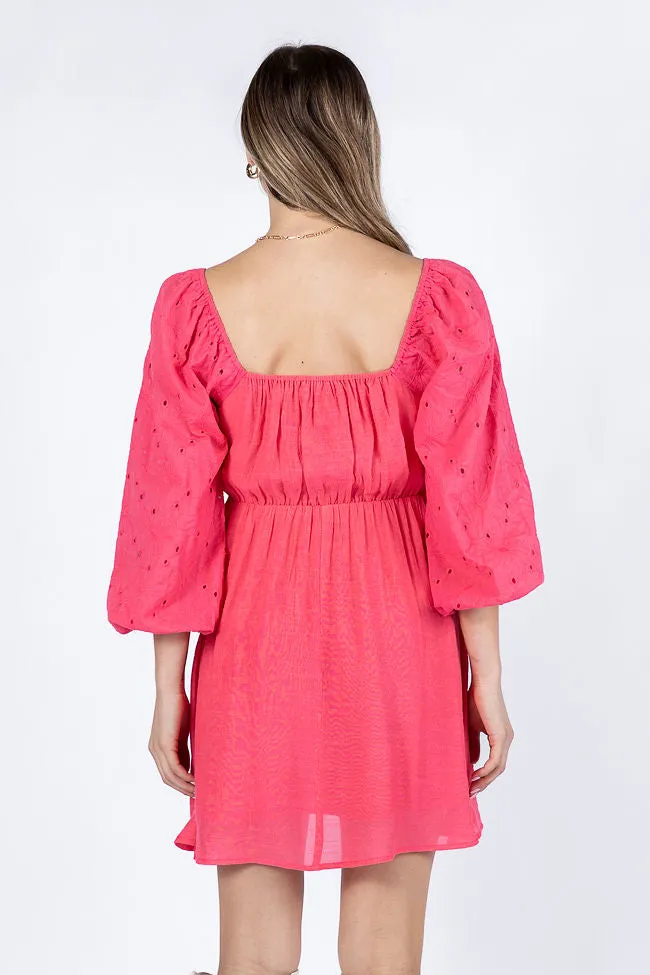 Beautiful Thoughts Pink Lace Sleeve Mini Dress FINAL SALE sold by Pink Lily product image thumbnail 5