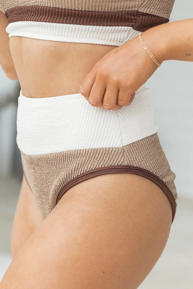 Do Not Disturb Neutral Color Block Bikini Bottoms FINAL SALE sold by Pink Lily product image thumbnail 4