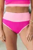 Do Not Disturb Pink Color Block Bikini Bottoms FINAL SALE sold by Pink Lily