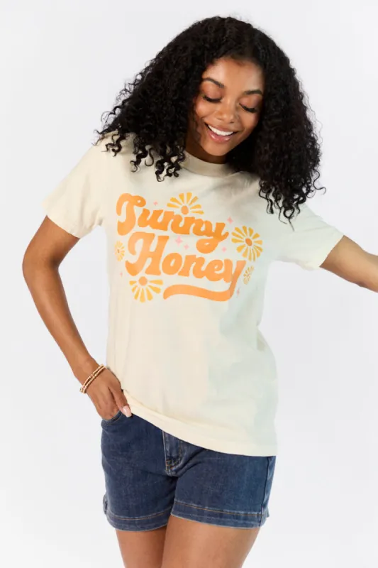 Sunny Honey Ivory Comfort Color Graphic Tee SALE sold by Pink Lily