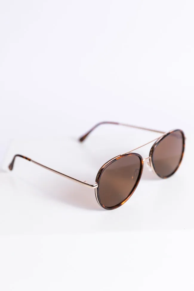 Tortoise Aviator Sunglasses FINAL SALE sold by Pink Lily product image thumbnail 3