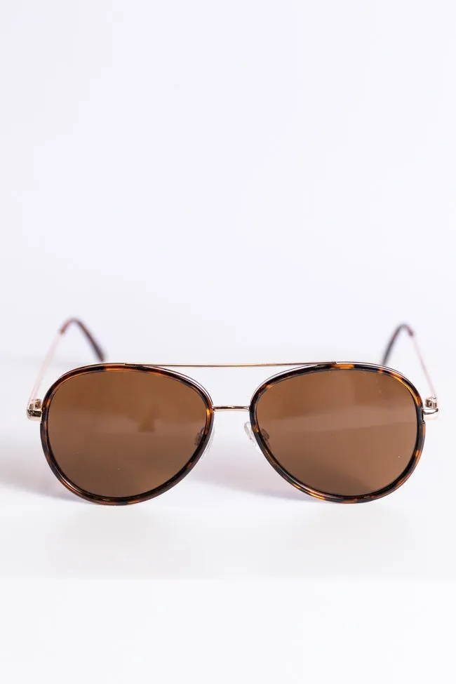 Tortoise Aviator Sunglasses FINAL SALE sold by Pink Lily product image thumbnail 5