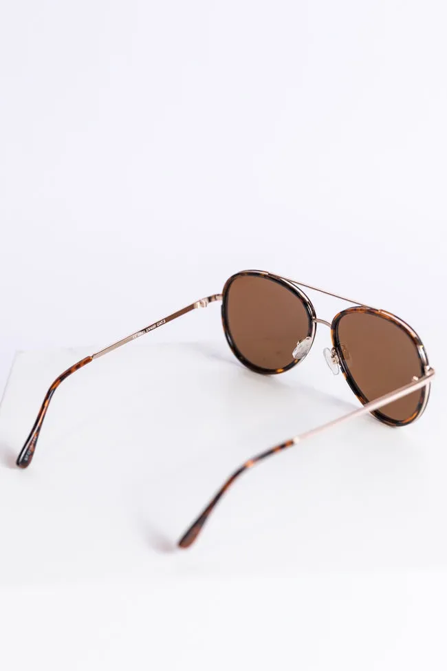 Tortoise Aviator Sunglasses FINAL SALE sold by Pink Lily product image thumbnail 4