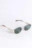 Gold Oval Wire Framed Sunglasses FINAL SALE sold by Pink Lily