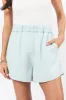 Let's Go Light Wash Pull On Chambray Shorts FINAL SALE sold by Pink Lily