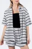 Backyard Hangout Neutral Striped Terrycloth Set FINAL SALE sold by Pink Lily