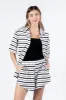 Backyard Hangout Neutral Striped Terrycloth Set FINAL SALE sold by Pink Lily