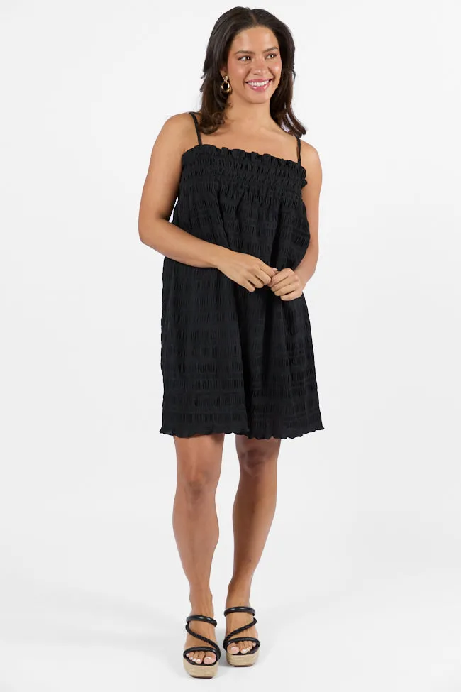 Tidal Tango Black Textured Shift Dress sold by Pink Lily product image thumbnail 2