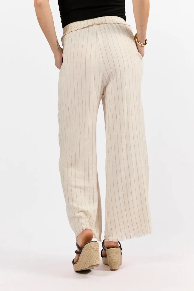 Full Sail Beige Linen Blend Striped Pants FINAL SALE sold by Pink Lily product image thumbnail 5