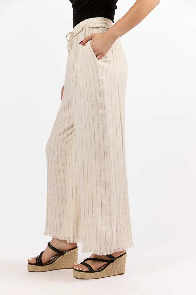 Full Sail Beige Linen Blend Striped Pants FINAL SALE sold by Pink Lily product image thumbnail 4