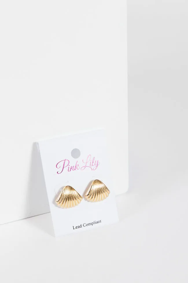 Gold Shell Earrings FINAL SALE sold by Pink Lily product image thumbnail 3