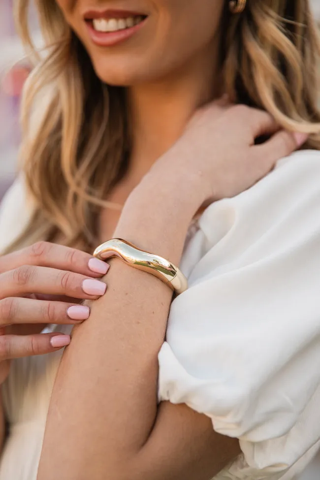Gold Bangle Bracelet FINAL SALE sold by Pink Lily product image thumbnail 5